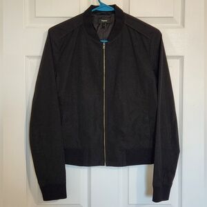 Theory black thin bomber jacket, Size S, EUC